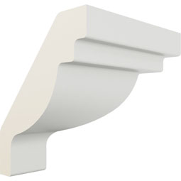 Ekena Millwork - MOC01X01OD - Endurathane Outside Corner for Odessa Traditional Smooth Crown Moulding (matches moulding MLD01X01X02OD), 1 5/8"P x 1 5/8"H, Factory Primed
