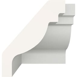 Ekena Millwork - MIC01X01OD - Endurathane Inside Corner for Odessa Traditional Smooth Crown Moulding, 1 5/8"P x 1 5/8"H (matches moulding MLD01X01X02OD), Factory Primed