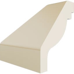 Ekena Millwork - MIC01X01OD - Endurathane Inside Corner for Odessa Traditional Smooth Crown Moulding, 1 5/8"P x 1 5/8"H (matches moulding MLD01X01X02OD), Factory Primed