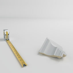 Ekena Millwork - MOC03X03SA - Endurathane Outside Corner for Salem Traditional Smooth Crown Moulding (matches moulding MLD03X03X04SA), 3 1/4"P x 3 1/4"H, Factory Primed