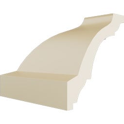 Ekena Millwork - MIC03X03SA - Endurathane Inside Corner for Salem Traditional Smooth Crown Moulding, 3 1/4"P x 3 1/4"H (matches moulding MLD03X03X04SA), Factory Primed