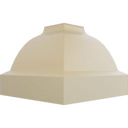 Ekena Millwork - MIC03X03SA - Endurathane Inside Corner for Salem Traditional Smooth Crown Moulding, 3 1/4"P x 3 1/4"H (matches moulding MLD03X03X04SA), Factory Primed