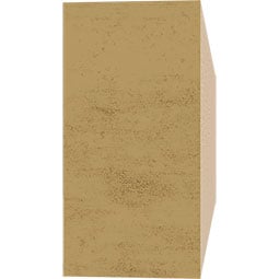 Ekena Millwork - RFTURBLK - Timberthane Rough Cedar Faux Wood Block Rafter Tail, Primed Tan