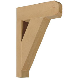 Fypon, Ltd. - BKT12X18X3X1S - 3 1/2"W x 12"D x 18"H Bracket, Timber Texture