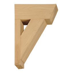 Fypon, Ltd. - BKT12X20X3S - 3 1/2"W x 12"D x 20"H Bracket, Timber Texture