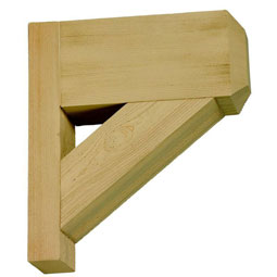 Fypon, Ltd. - BKT14X16X3.5S - 3 1/2"W x 14"D x 16"H Bracket, Timber Texture