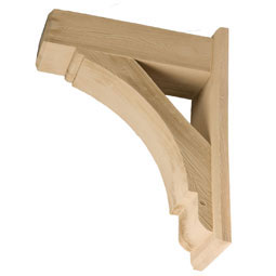 Fypon, Ltd. - BKT14X30X7-5S - 7 1/2"W x 30"H x 14"P Bracket, Timber Texture