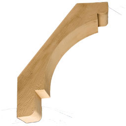 Fypon, Ltd. - BKT22X30X6S - 6"W x 21 1/2"D x 30"H Bracket, Timber Texture