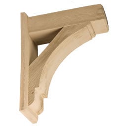 Fypon, Ltd. - BKT22X30X8S - 7 1/2"W x 21 1/2"D x 30"H Bracket, Timber Texture