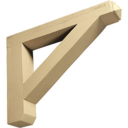 Fypon, Ltd. - BKT24X18X4S - 4"W x 24"D x 18"H Bracket, Timber Texture