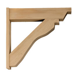 Fypon, Ltd. - BKT32X31X5S - 5 1/4"W x 30 5/8"D x 32 1/2"H Bracket, Timber Texture