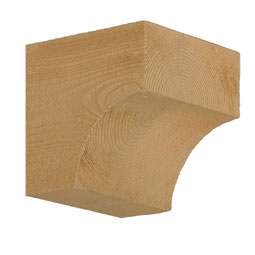 Fypon, Ltd. - BKT5X5S - 5 1/2"W x 5 1/2"D x 5 1/2"H Bracket, Timber Texture