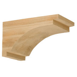 Fypon, Ltd. - BKT7X13X7S - 7 1/2"W x 13"D x 7 1/4"H Bracket, Timber Texture