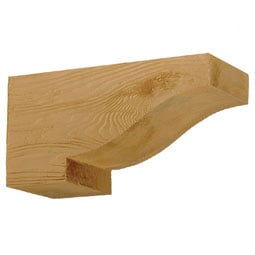 Fypon, Ltd. - COROGA15X7S - 6"W x 7 1/4"H x 14 1/2"P Corbel, Timber Texture