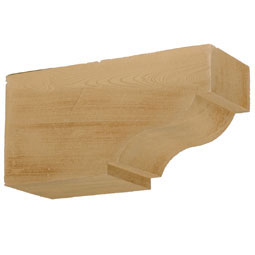 Fypon, Ltd. - COROGD15X7S - 6"W x 7 1/4"H x 14 1/2"P Corbel, Timber Texture