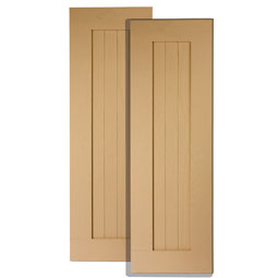 Fypon, Ltd. - SH3PB18X66S - 18"W x 66"H x 1"P Board Shutter, Cedar Woodgrain Texture, Urethane (Per Pair)