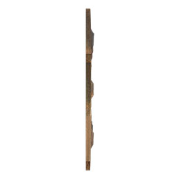 Ekena Millwork - WPW12X12WGMEOL - TideCraft Wedge Wood Mosaic Wall Tile, 11 7/8"W x 11 7/8"H x 1/2"P, Old Boat Wood