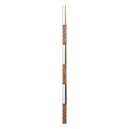 Ekena Millwork - WPW12X12LAMEME - TideCraft Laguna Wood Mosaic Wall Tile, 11 7/8"W x 11 7/8"H x 1/2"P, Old Boat Wood