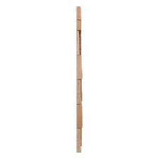 Ekena Millwork - WPW12X12WVMEOA - TideCraft Weave Wood Mosaic Wall Tile, 11 7/8"W x 11 7/8"H x 1/2"P, Oak