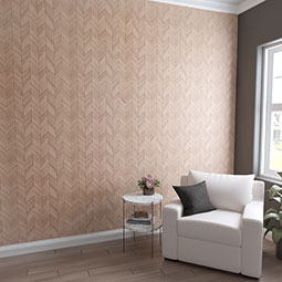 Ekena Millwork - WPW12X12HTMEOA - TideCraft Heritage Wood Mosaic Wall Tile, 11 7/8"W x 11 7/8"H x 1/2"P, Oak