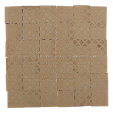 Ekena Millwork - WPW12X12SIMEOA - TideCraft Sierra Wood Mosaic Wall Tile, 11 7/8"W x 11 7/8"H x 1/2"P, Oak
