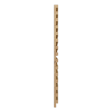 Ekena Millwork - WPW24X12MNMESA - TideCraft Minimalist Wood Mosaic Wall Tile, 23 3/4"W x 11 7/8"H x 1/2"P, Sapele