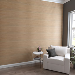 Ekena Millwork - WPW24X12MNMESA - TideCraft Minimalist Wood Mosaic Wall Tile, 23 3/4"W x 11 7/8"H x 1/2"P, Sapele