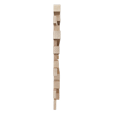 Ekena Millwork - WPW24X12STMEOA - TideCraft Stacked Wood Mosaic Wall Tile, 23 3/4"W x 11 7/8"H x 3/4"P, Oak