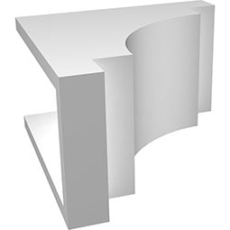Ekena Millwork - CORPMED_P - Mediterranean Architectural Grade PVC Corbel