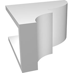 Ekena Millwork - CORPRID_P - Ridgewood Architectural Grade PVC Corbel