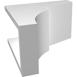 Ekena Millwork - CORPMON_P - Monterey Architectural Grade PVC Corbel