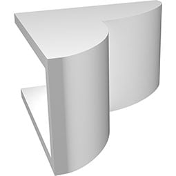Ekena Millwork - CORPCRE_P - Crestline Architectural Grade PVC Corbel