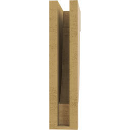 Ekena Millwork - CORUR035X08X16ALPRCPR - Timberthane Faux Wood Corbel, Alpine Style, 3 1/2"W x 8"D x 16"H, Primed Tan