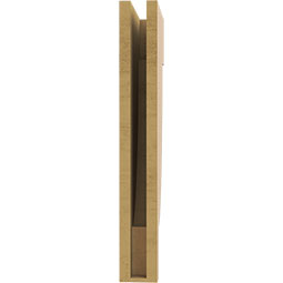 Ekena Millwork - CORUR035X10X26ALPRCPR - Timberthane Faux Wood Corbel, Alpine Style, 3 1/2"W x 10"D x 26"H, Primed Tan