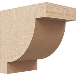 Ekena Millwork - CORURALP - Timberthane Faux Wood Corbel, Alpine Style