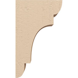 Ekena Millwork - CORUR035X06X10NEBRCPR - Timberthane Faux Wood Corbel, New Brighton Style, 3 1/2"W x 6"D x 10"H, Primed Tan