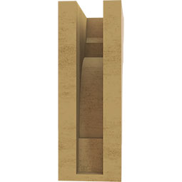 Ekena Millwork - CORUR035X06X10NEBRCPR - Timberthane Faux Wood Corbel, New Brighton Style, 3 1/2"W x 6"D x 10"H, Primed Tan