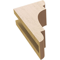 Ekena Millwork - CORUR035X06X10NEBRCPR - Timberthane Faux Wood Corbel, New Brighton Style, 3 1/2"W x 6"D x 10"H, Primed Tan