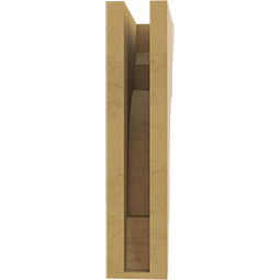 Ekena Millwork - CORUR035X08X16NEBRCPR - Timberthane Faux Wood Corbel, New Brighton Style, 3 1/2"W x 8"D x 16"H, Primed Tan
