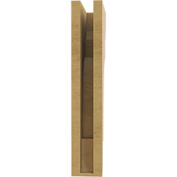 Ekena Millwork - CORUR035X08X20NEBRCPR - Timberthane Faux Wood Corbel, New Brighton Style, 3 1/2"W x 8"D x 20"H, Primed Tan