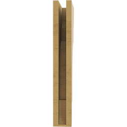 Ekena Millwork - CORUR035X08X24NEBRCPR - Timberthane Faux Wood Corbel, New Brighton Style, 3 1/2"W x 8"D x 24"H, Primed Tan