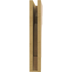 Ekena Millwork - CORUR035X10X22NEBRCPR - Timberthane Faux Wood Corbel, New Brighton Style, 3 1/2"W x 10"D x 22"H, Primed Tan