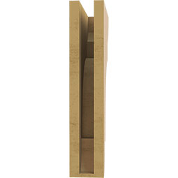 Ekena Millwork - CORUR035X10X18NEBRCPR - Timberthane Faux Wood Corbel, New Brighton Style, 3 1/2"W x 10"D x 18"H, Primed Tan