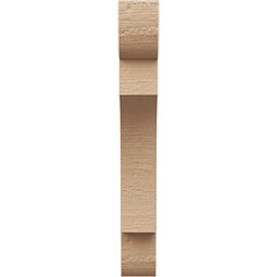 Ekena Millwork - CORUR035X10X26NEBRCPR - Timberthane Faux Wood Corbel, New Brighton Style, 3 1/2"W x 10"D x 26"H, Primed Tan