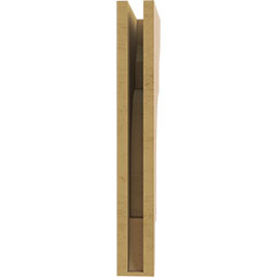 Ekena Millwork - CORUR035X10X26NEBRCPR - Timberthane Faux Wood Corbel, New Brighton Style, 3 1/2"W x 10"D x 26"H, Primed Tan