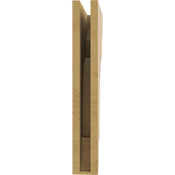 Ekena Millwork - CORUR035X12X24NEBRCPR - Timberthane Faux Wood Corbel, New Brighton Style, 3 1/2"W x 12"D x 24"H, Primed Tan