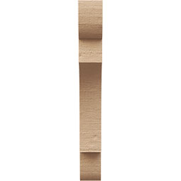 Ekena Millwork - CORUR035X12X28NEBRCPR - Timberthane Faux Wood Corbel, New Brighton Style, 3 1/2"W x 12"D x 28"H, Primed Tan