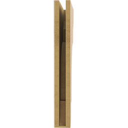Ekena Millwork - CORUR035X12X28NEBRCPR - Timberthane Faux Wood Corbel, New Brighton Style, 3 1/2"W x 12"D x 28"H, Primed Tan