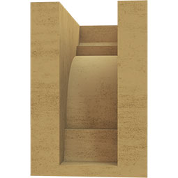 Ekena Millwork - CORURNEB - Timberthane Faux Wood Corbel, New Brighton Style
