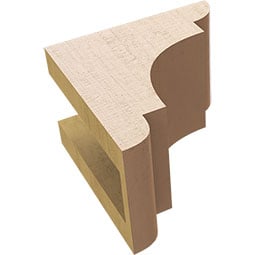 Ekena Millwork - CORURNEB - Timberthane Faux Wood Corbel, New Brighton Style